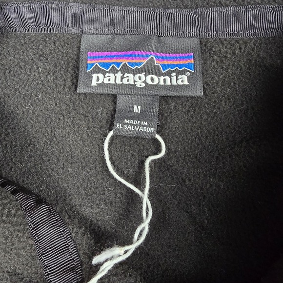 Patagonia Jacket Womens Medium Black Fleece Snap-T Pullover Outdoor Warm Ski - Picture 5 of 11